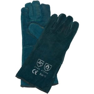 2056_GREEN_LINED_WELTED_WELDING GLOVES_6INCH-CUFF