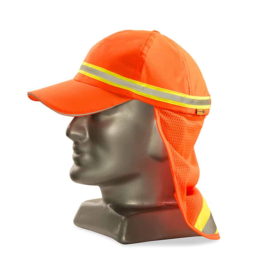 DROMEX REFLECTIVE BASEBALL CAP WITH NECK PROTECTOR SA-HI-Y or OR